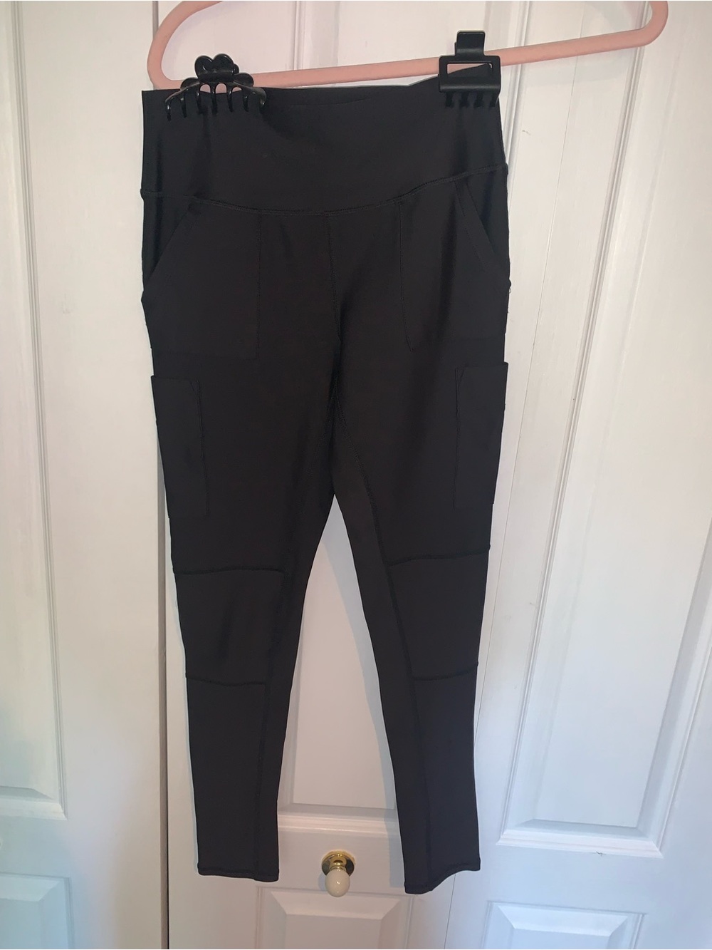 Black Cargo Ponte Leggings